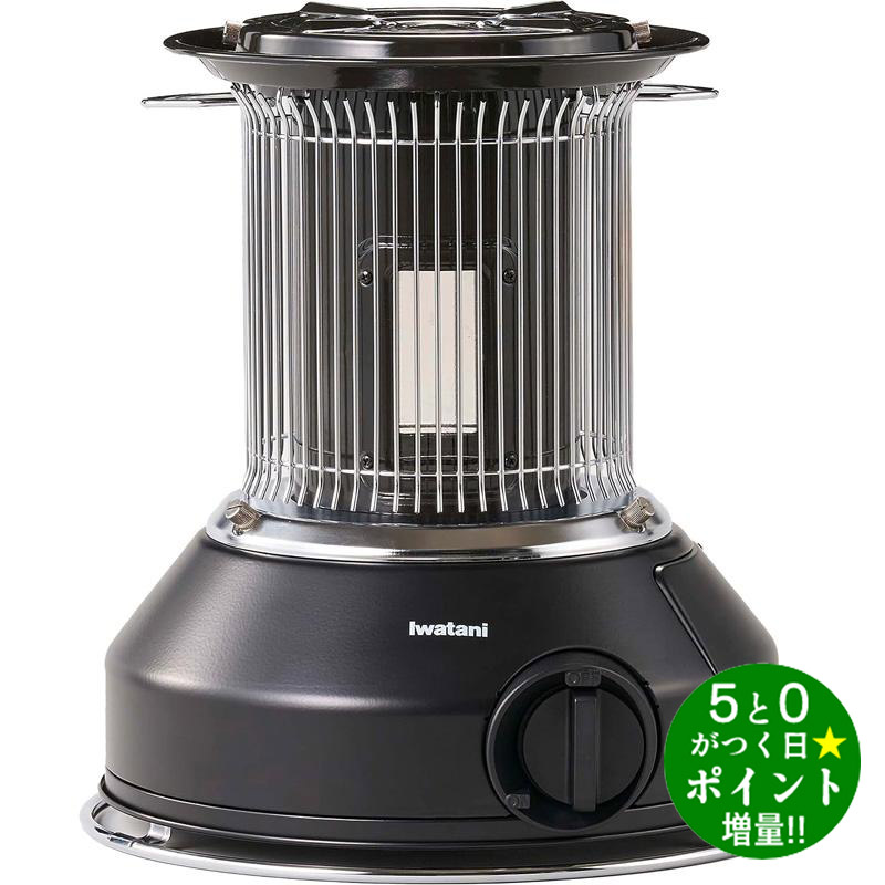 【11/20限定★P最大7倍+最大3000円OFFクーポン】Iwatani イワタニ CB-STV-MRD マットブラック カセットガスストーブ マル暖 ポータブルタイプ 屋内外兼用 木造5畳/コンクリート7畳のサムネイル