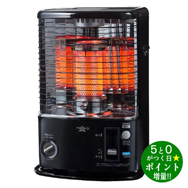 【12/1限定★P最大5倍+最大1800円OFFクーポン】Aladdin アラジン AKP-U2801(K) ブラック 石油ストーブ 灯油 木造8畳 コンクリート10畳 タイマー付 反射形 アウトドアのサムネイル