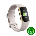 【4/20限定★P最大6倍 最大5000円OFFクーポン】Fitbit フィットビット Charge 5 トラッカー ルナホワイト/ソフトゴールド スマートウォッチ GPS搭載