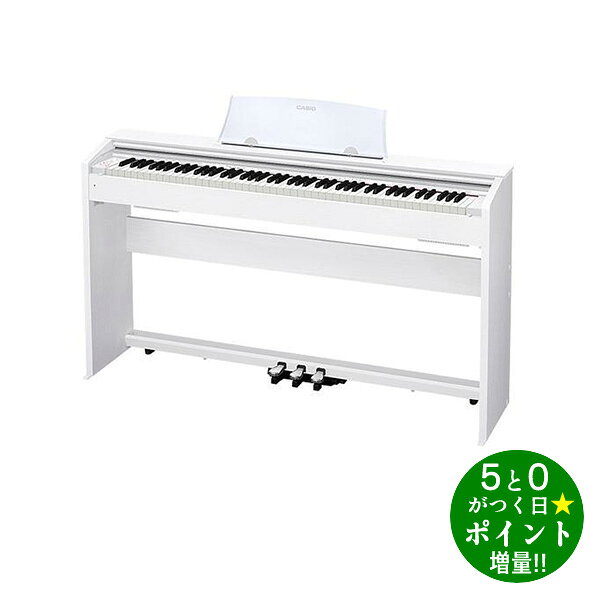 ◆最大3000円CP＋P3倍！！4/5◆カシオ プリヴィア CASIO Privia PX-770WE ホワイトウッド調 電子ピアノ 88鍵盤【転送不可】