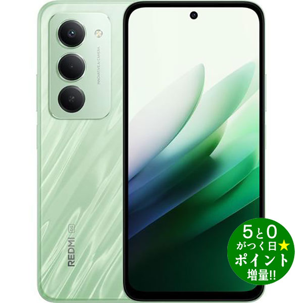 Rakuten - ◆GW期間中P3倍+限定クーポン！！◆シャオミ スマートフォン SIMフリー 6.9型 REDMI 15 5G 4GB/128GB リップルグリーン Xiaomi【転送不可】
