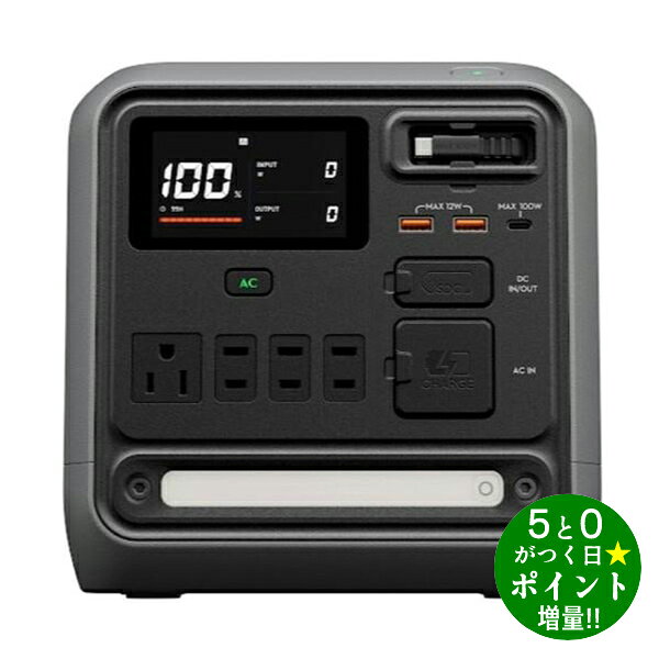 ディージェーアイ ポータブル電源 1008Wh 非常用電源 アウトドア 災害時 Power 1000 Mini Black DJI【転送不可】