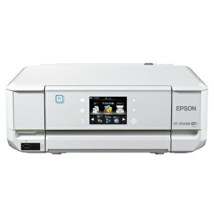 【5月15日限定 全商品ポイント3倍】EPSON インクジェット複合機 Colorio EP-806AW 無線 有線 スマートフォンプリント Wi-Fi Direct ホワイト