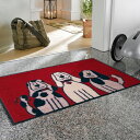 【送料無料】洗えるマット 屋内屋外兼用▼50×75cm クリーンテックス▼ KLEEN-TEX wash+dryThree Dogs G001A