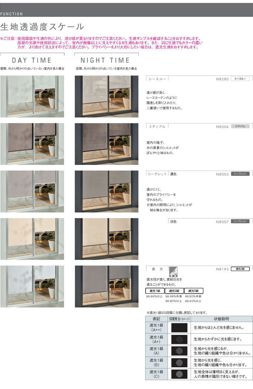 オーダーロールスクリーン▼ソフィー 標準タイプ(シングル) プロチェーン式 シャロル 非ウォッシャブル▼ニチベイ N8150〜8152【製品幅805〜1200×製品高さ500〜800mm】