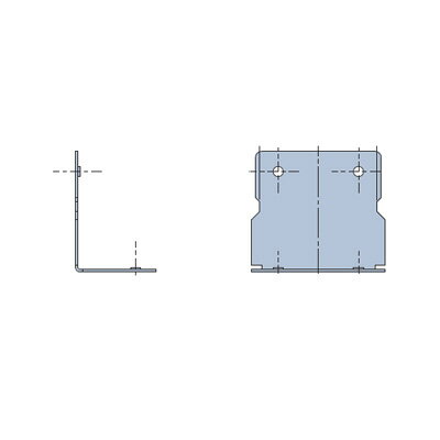 【本体と同時購入用】タチカワブラインド モノタッチ高遮蔽 モノコムブラッキー用オプション▼L型プレート▼★北海道本島も送料無料(沖縄・離島・へき地 見積り)