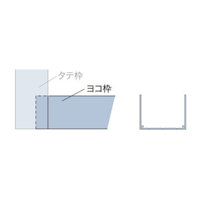 【本体と同時購入用】タチカワブラインド モノタッチ高遮蔽 モノコムブラッキー用オプション▼ガイドレール（ヨコ）▼3.0001～4m★北海道本島も送料無料(沖縄・離島・へき地 見積り)