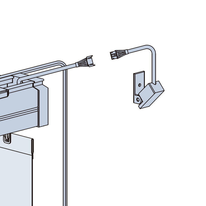 【本体同時購入用】タチカワブラインド ホームタコス ラインドレープ用 オプション▼持ち出し受光部延長コード 1m★北海道本島も送料無料(沖縄・離島・へき地 見積り)