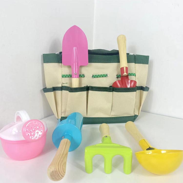 ショベル おもちゃ 男の子 お砂遊び 木製ハンドル 玩具 お砂場セット 遊具 収納バ...