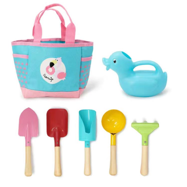 ショベル おもちゃ 男の子 お砂遊び 木製ハンドル 玩具 お砂場セット 遊具 収納バ...