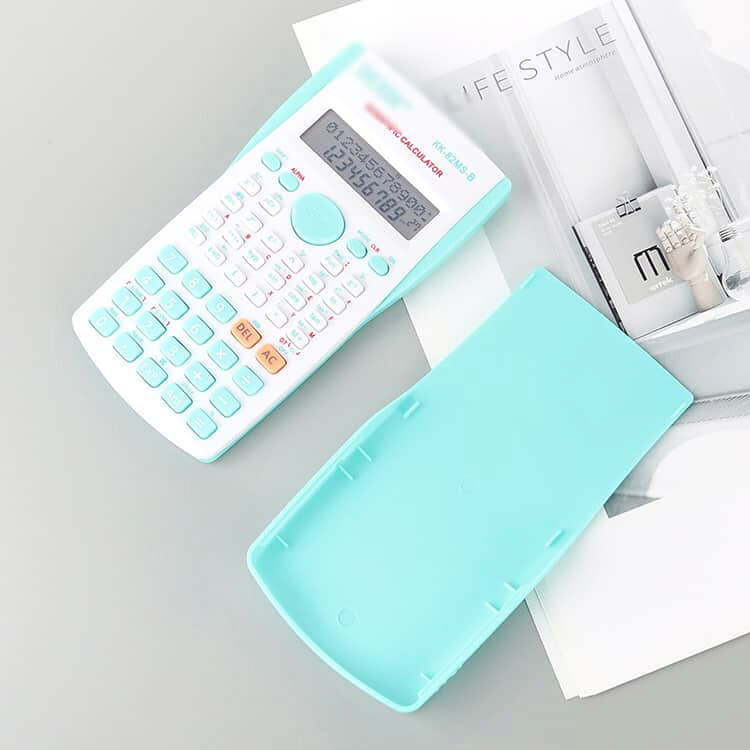 D-START楽天市場店の統計計算 関数計算機 2桁表示 LCD表示 関数電卓 大学生 おしゃれ 科学電卓 数学自然表示 電卓 関数電卓 12桁 多機能 読みやすい 高精細 複素数計算 行列計算 ベクトル計算 理系 学生｜アングル3