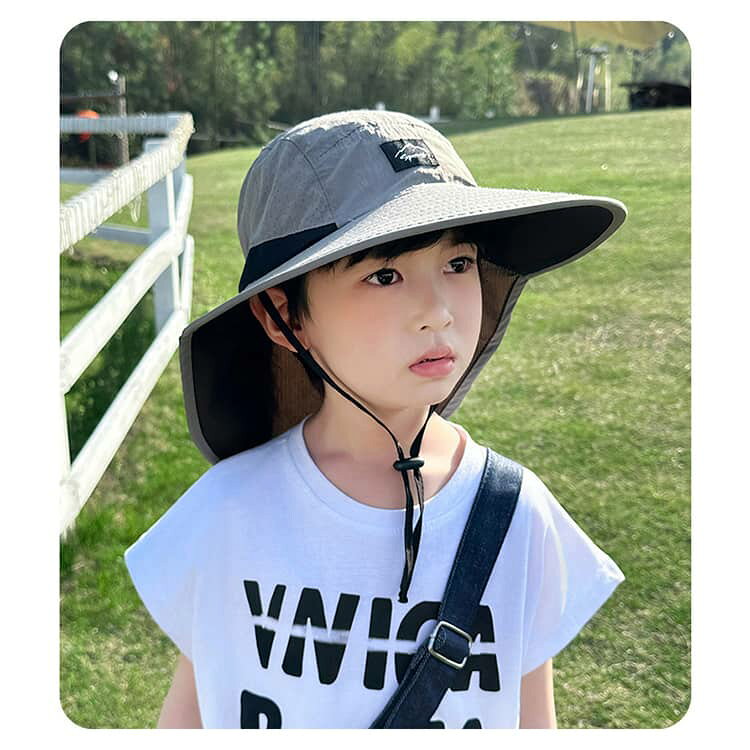 サーフハット あご紐付き 通気性 メンズ つば広帽子 ガード 日よけ キッズ 大人用 ...