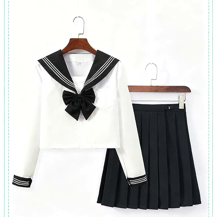 2L L セーラー服 セーラー服 S 制服 3点セット コスプレ 仮装 ブラウス プリーツス...