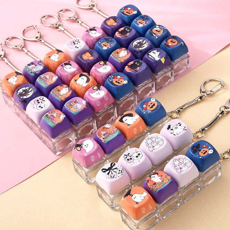 4キー ハロウィン キーホルダー SNSで話題 おもちゃ 光るタイプ 大人 2個セット ストレス解消 2個セット カチカチ音 バッグチャーム かわいい 携帯便利 ミニキーボード 男の子 女の子 26キースクイーズキーボードチャーム カチカチキーボード d-start-10004958 D-START楽天市場店 サンプル画像3