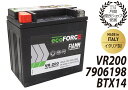 FIAMM フィアム JEEP ジープ サブバッテリー エコフォース 12V 12Ah 200CCA イタリア製 7906198 VR200 BTX14 2115410001 61219394648 補器 補助 スターター セカンド バッテリーエコフォース