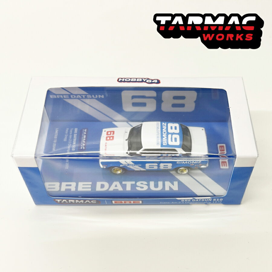 1/64 BRE Datsun 510 Trans-Am 2.5 Championship 1972 Peter Gregg With BRE metal oil can T64-052-BRE68