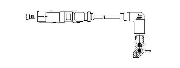 フォルクスワーゲン プラグコード BREMI製 06A905430AA 162/27