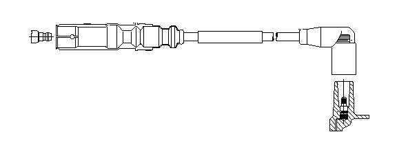 フォルクスワーゲン プラグコード BREMI製 06B905430C 162E27