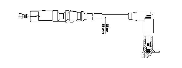 フォルクスワーゲン プラグコード BREMI製 06A905430AK 1A32E78