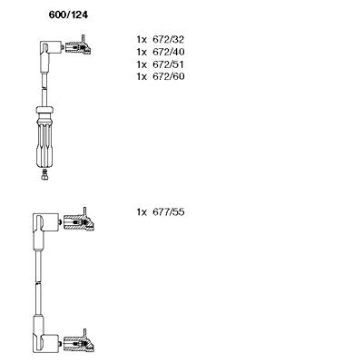 VOLVO プラグコードセット BREMI製 V271483 600/124