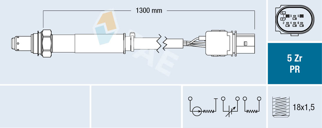 Mercedes Benz オーツーセンサー FAE製 75098 0065422718