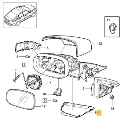 VOLVO ボルボ 純正品 ドアミラーロアカバー 右側 V31278746