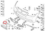 BMW(ビーエムダブリュー)フロントナンバーベース純正品 新品3シリーズ E90　後期 E91後期51117891529