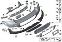【9/1-10/1限定 全品P10倍(エントリー要)】BMW MINI Rバンパースポイラー (純正品・新品) R60 純正品番:51129801893