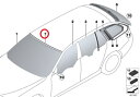 【9/1-10/1限定 全品P10倍(エントリー要)】BMW Fガラスアッパーモール 純正品 新品 5シリーズ F10 F11 51317203121