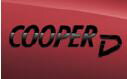 BMW MINI(ビーエムダブリュー ミニ) ピアノブラック・エンブレム「COOPER D」 アクセサリー 純正品 新品 F54 F55 F56 F57 F60 51142465248