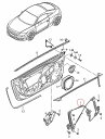 AUDI純正ウィンドウレギュレター　右側TT（8J）用8J0837462E