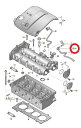 Volkswagen AUDI 純正品Golf6 ゴルフ6 1KPassat パサート 3CA3 8Pブリーザー ホース03C103558Mフォルクスワーゲン アウディ バリアント ブローバイ ホース ブローバイガス