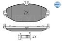 【6/4-11限定 全品P10倍(エントリー要)】Mercedes Benz フロントブレーキパッド MEYLE 0084202820 0252207619