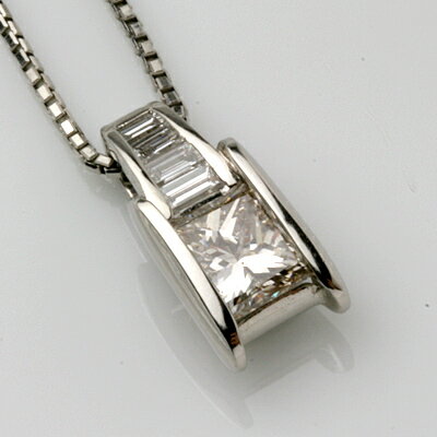 樂天商城 - 東京宝石科学アカデミー鑑定書付　PTダイヤモンドPDN　1.185ct 0.21ct LB-SI2