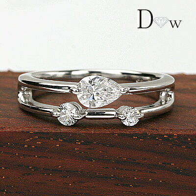 樂天商城 - 東京宝石科学アカデミー　鑑定書付K18WGダイヤモンドリング0.345ct　0.200ct