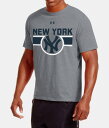 ニューヨークヤンキース UNDER ARMOUR アンダーアーマー FITTED Tシャツ 安心確実の国内発送、しかも送料無料!!