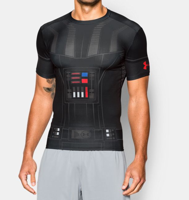スターウォーズ ダースベイダー UNDER ARMOUR アンダーアーマーTシャツ コンプレッション Sサイズ アメリカンサイズ フィットネス・筋肉・筋トレ・ウ...