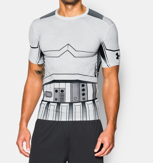 スターウォーズ ストームトルーパー UNDER ARMOUR アンダーアーマーTシャツ コンプレッション Sサイズ アメリカンサイズ Sサイズ フィットネス・筋...