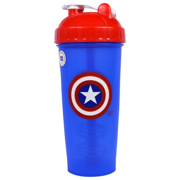 プロテインシェーカー　キャプテンアメリカ　800ml　ワークアウトドリンクに！ MARVEL だっち ...