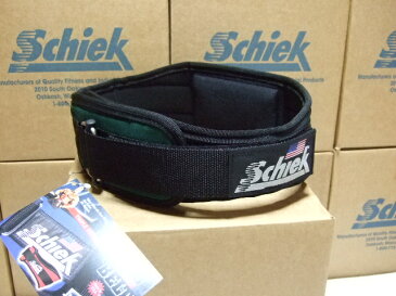 Schiek シーク リフティングベルト Model4004 グリーン 筋トレの必需品! ウエイトトレーニングに最適なトレーニングベルト パワー・フィッジーク・ボディビル・腹筋・背筋・腹圧を高めて腰痛予防に。