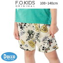 【30%OFF SALE セール】FO kids エフオーキッズ 【ディズニーキャラクター】アロハショーツ(100~140cm)R323035 子供服 女の子 男の子 キッズ ボトムス 2025春夏
