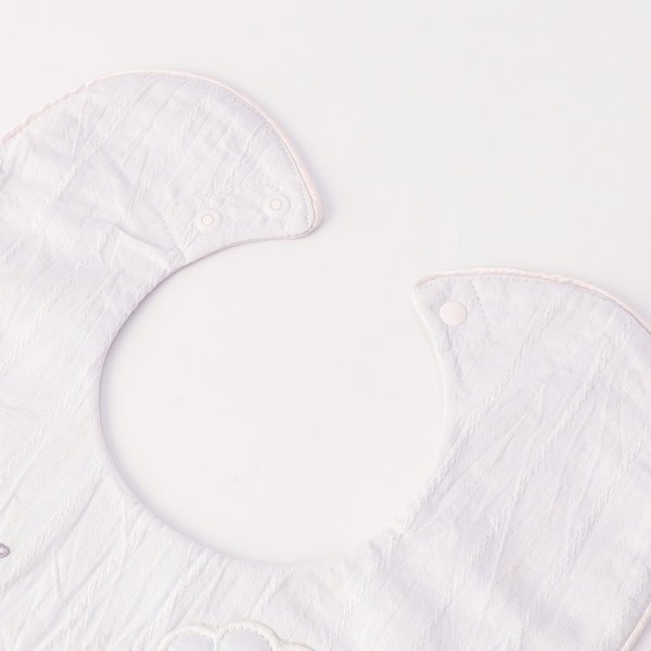子供服 Dacco(ダッコ)楽天市場店の【10％OFF SALE セール】AMPERSAND アンパサンド シェルモチーフスタイ(70~90cm)L343036 子供服 ベビー 赤ちゃん ビブ よだれかけ エプロン 雑貨 2026春夏｜アングル3