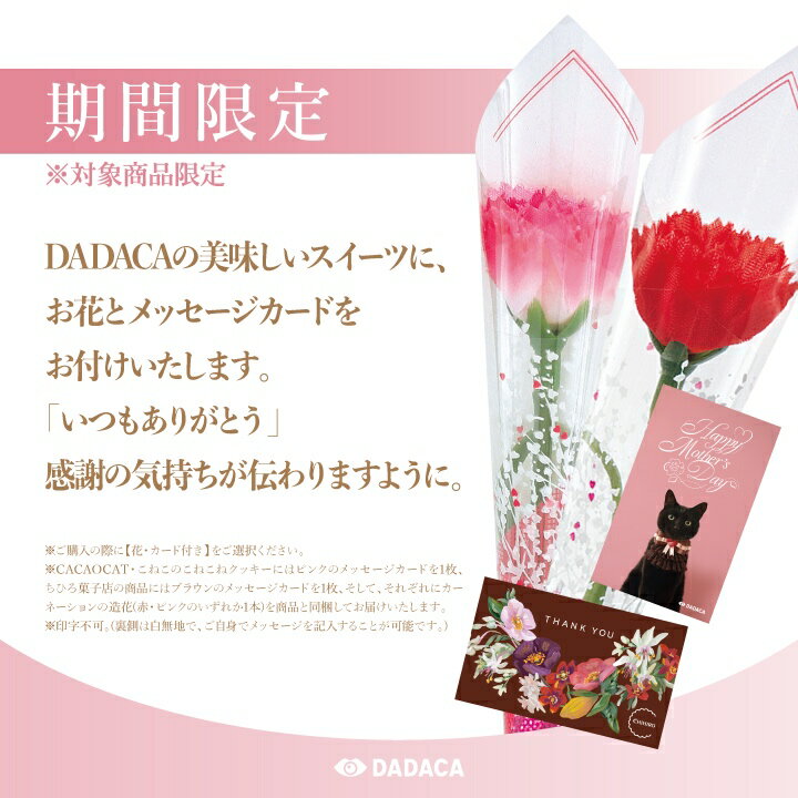 期間限定【ポイント15倍】母の日にもオススメ！花・カード付き 【新商品】CACAOCAT BROWNIE ダーク・オレンジ版《CACAOCAT ギフトBOX》送料無料 DADACA公式 新フレーバー 熨斗対応 北海道 チョコレート お菓子 スイーツ ギフト プレゼント 手土産 箱入り のし無料サービス