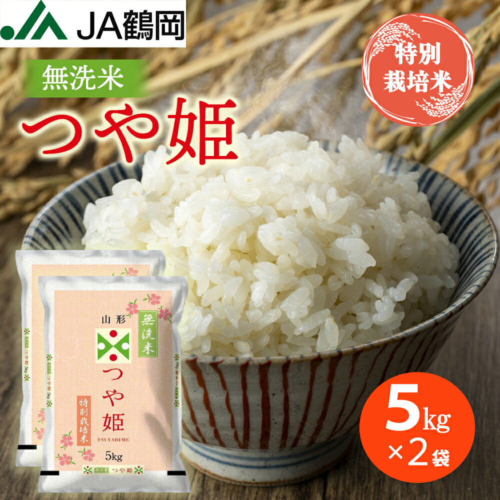 【JA鶴岡 公式】 令和5年産 無洗米 つや姫 5kg×2 