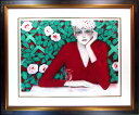 ジャン ピエール カシニョール リトグラフ ワイングラス Jean Pierre Cassigneul 1988