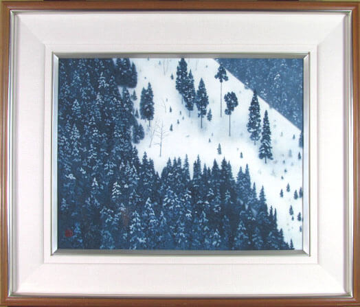 東山魁夷 木版画 春雪 1986年 生前作 東山魁夷本人監修のサムネイル