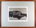 加山又造 銅版画 1985年 黒いガウンの裸婦’85