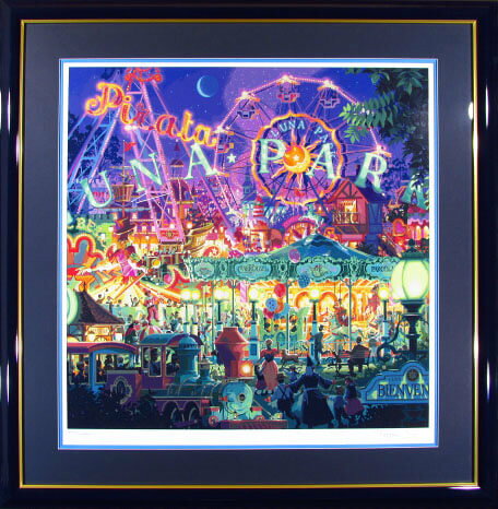 笹倉鉄平 ルナパーク シルクスクリーン 1992