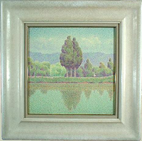 山田嘉彦 五月田 油彩4S