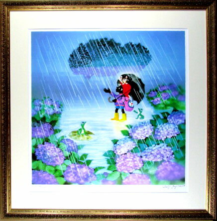 藤城清治「しだれ桜」リトグラフ :: 絵画買取・販売 - シバヤマ